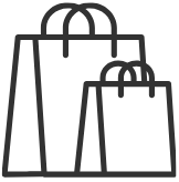 Shopping bags icon